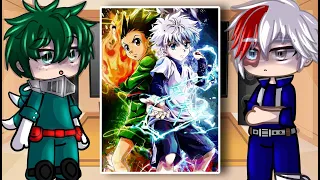 Class 1A + Pro Heroes React To Hunter X Hunter // MHA // Gacha Club