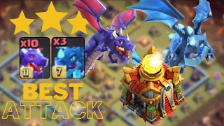 Th16 Attack Strategy With Electro Dragon & Dragon !! Best Th16 Attack in Coc