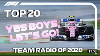 5 BEST BOARD RADIO´S OF F1 2020!