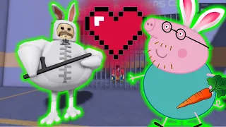 PEPPA PIG PLAYS  BUG'S BUNNY  - BARRY'S PRISON RUN BUT YOU ARE BARRY! (OBBY ROBLOX)