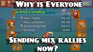 Why Is Everyone Going Mix Rallies Now? Is it The New Meta? Lords Mobile.