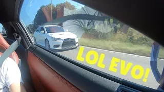 Turbo Upgraded EVO X Gets SMOKED By Nissan GT-R!! *Drag Race*