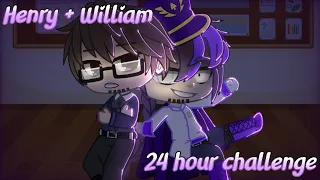 William and Henry locked in a room for 24 hours ||Gacha Club + Fnaf||