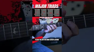 Major Triads Guitar Lesson Part 1