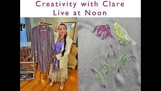 STENCILING on Clothes Live ( And Audiobook Stories ) with CLARE COOLEY