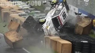 D1GP2012 AE85松川選手 クラッシュ横転 追走BEST16 Rd.3 オートポリス 2012.7.22