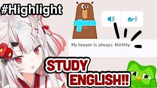 Ayame's So Cute English Study Highlights by Duolingo[Hololive/EngSub]