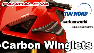 Ducati Panigale V4 S ! Carbon Winglets by Carbonworld.de (Art.nr.: 038DPV4SM)