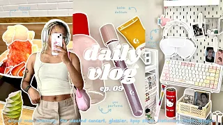 🍧 daily vlog | airpod max unboxing, glossier + kpop store shopping, the weeknd concert  *:･