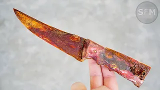 Restoration Old Rusty Skinning Knife