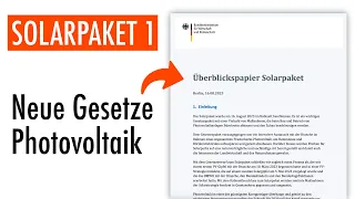 Solarpaket 1: Das müssen Hausbesitzer jetzt wissen (7 Änderungen)