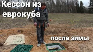 КЕССОН ИЗ ЕВРОКУБА ПОСЛЕ СУРОВОЙ ЗИМЫ !