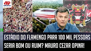 ESTÁDIO DO FLAMENGO para 100 MIL PESSOAS? "Pra mim, a GRANDE QUESTÃO é..." Mauro Cezar OPINA!