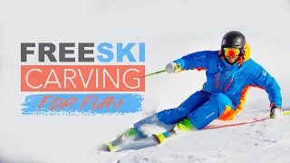 free skiing carving for fun - Reilly McGlashan