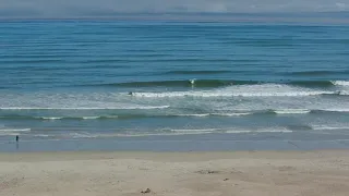 Strand beach surf session from webcam