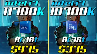 i7-11700K vs. i7-10700K | Test in 8 Games