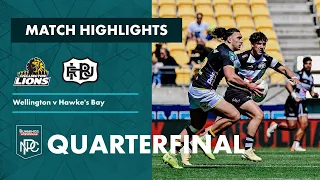 Bunnings NPC 2022 | Quarterfinal Highlights | Wellington v Hawke's Bay