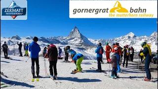 Gornergrat Matterhorn Railway • Zermatt Switzerland • 4K hdr 60fps Video