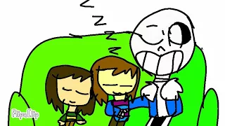 Chara wants to sleep with sans and frisk