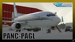 PMDG Boeing 737 BBJ | Anchorage to Golovin Alaska | Microsoft Flight Simulator 2020 | Vatsim ATC