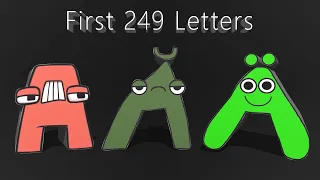 Yusilon Alphabet Lore: First 249 Letters: А-🜝