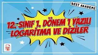 12. Sınıf - 1. Dönem 1. Yazılı | Logaritma ve Diziler Soru Çözümü | Konu Anlatımı  |  #tyt #ayt