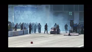 Mark Johnson in Bob Glidden’s 1988 Ford Thunderbird at the 2021 Gatornationals