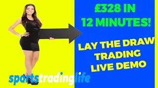 How To Lay The Draw and WIN! £328 profit in 12 minutes! [Betfair Football Trading]