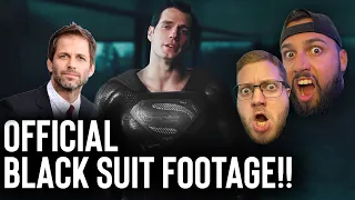 Justice Con Zack Snyder BLACK SUIT SUPERMAN REVEAL REACTION!