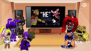 (*Flash warning*)My OC version fnaf reacts to game theory (he must burn!)