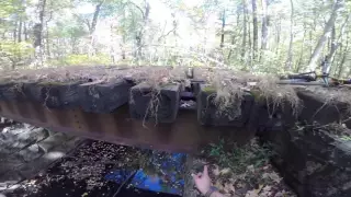 Abandoned Railroad Train Bridge in Allaire State Park Farmingdale New Jersey