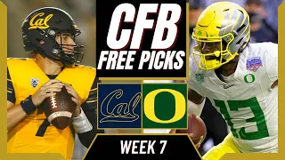 College Football Free Picks | CALIFORNIA vs OREGON (Week 7) NCAAF Picks & Predictions