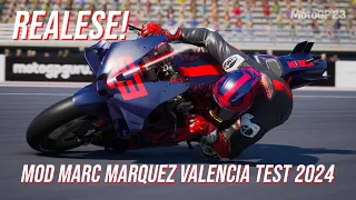 Marc Marquez Test Livery 2024 | MotoGP23 Mod