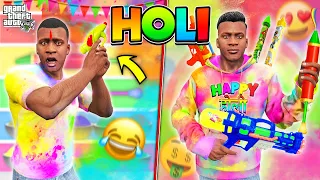 😂GTA 5 : Playing HOLI in GTA 5! (2023)