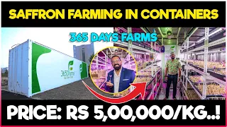 Saffron Farming in Shipping Containers | Grow saffron indoor anywhere without soil and Water..!