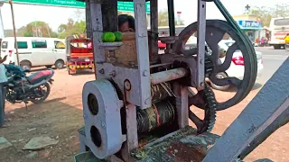 Sugar Cane Juice at Village road side | Indian sugarcane juice | Best village juice sugarcane