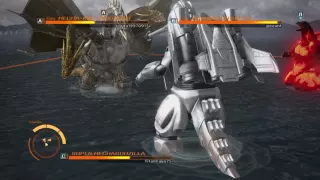 Godzilla (PS4) Online VS: Super Mechagodzilla vs. Mecha-King Ghidorah vs. Burning Godzilla