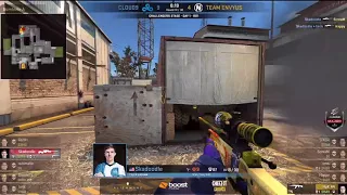 C9 Skadoodle 1v3 clutch (vs Team EnVyUs Cache ELEAGUE Major 2018 Qualifier Day1)