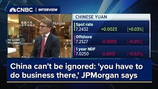 JPMorgan says China can't be ignored: 'you have to do business there'