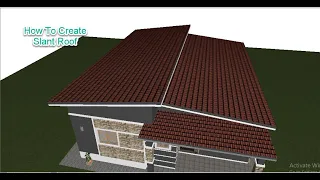 How to Create Slant Roof plan In ArchiCad