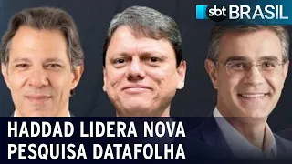 SP: Haddad tem 35%, Tarcísio 26% e Garcia 18%, segundo o Datafolha | SBT Brasil (29/09/22)