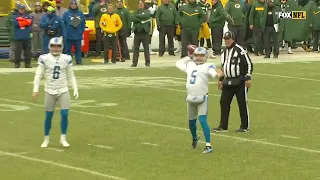 Detroit kicker Matt Prater throws 8 yard touchdown pass in blowout of Green Bay   Dec 30, 2018