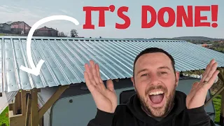 Off-Grid Living: Building A Roof Over Our Caravan In Bulgaria | DIY Project #11
