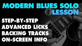 Guitar Lesson Step-by-step: Modern Blues Solo