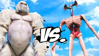 WHITE KING KONG VS SIREN HEAD - Epic Monster Battle