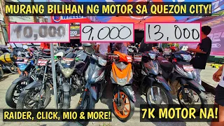 Murang bentahan ng Secondhand na Motor sa Quezon City! as low as 7K lang JACKPOT na!