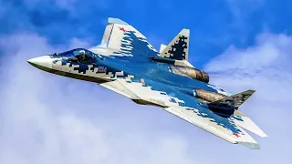 Новейшие истребители Су-57 продолжают поступать в войска. Доброго пути. Вас ждут