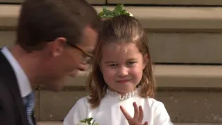 The Royal Wedding: The Royal Family depart St George's Chapel