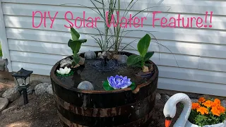 DIY Solar Water Feature!! 💦