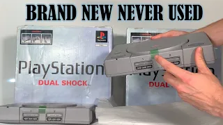 PS1 UNBOXING! Not 1 BUT 2 Never Been Used SONY PlayStation Consoles 1997 SCPH-9002 B: Unopened?